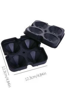 1 pieza Molde de hielo en forma de diamante - Negro - Ver 7