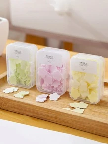 100 piezas Copo de jabón con diseño de flor desechable mano moderno desechable para exterior - Rosa - Ver 3