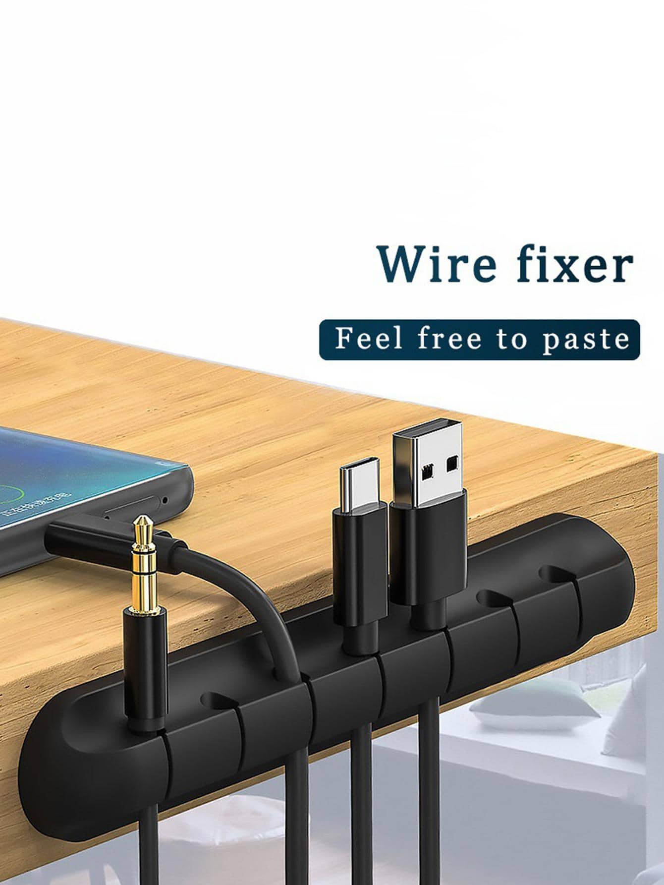 1入組矽膠防滑鉤 - 黑色 - 查看 1