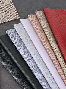 20 张字母图案礼品包装纸，复古黑色花朵包装纸，适合 DIY 返校情人节 - 黑色 - 查看 3