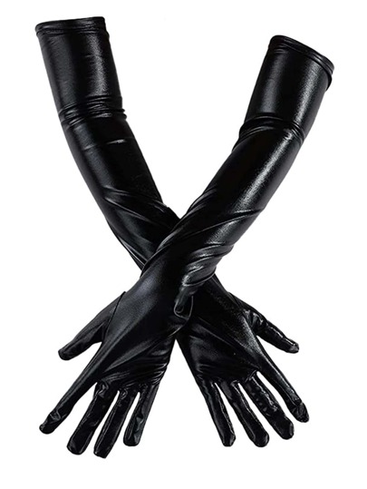 Party Solid Long Gloves For Daily Use Halloween Halloween Accessories Winter Gloveswedding