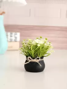 1 Peça Decoração de Planta em Vaso Miniatura Realista, Um Presente Adorável