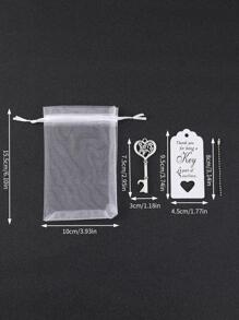 1 Cái Thiết Kế Chìa Khóa Khui Bia, Hộ Gia Đình Bạc Hợp Kim Kẽm Nắp Chai Dụng Cụ Mở Nắp Chai - Bạc - Xem 2