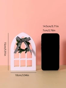 1 Nơ Trang Trí Cửa Sổ Thiết Kế Vườn Tượng, Đồ Trang Trí Sân Vườn Bằng Gỗ Cho Sân Vườn - trắng - Xem 5