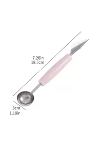 1 pièce Cuillère à melon en acier inoxydable melon moderne double têtes pour cuisine