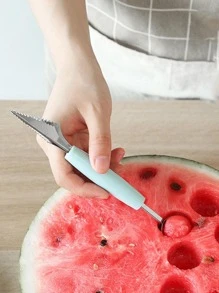1 pièce Cuillère à melon en acier inoxydable melon moderne double têtes pour cuisine