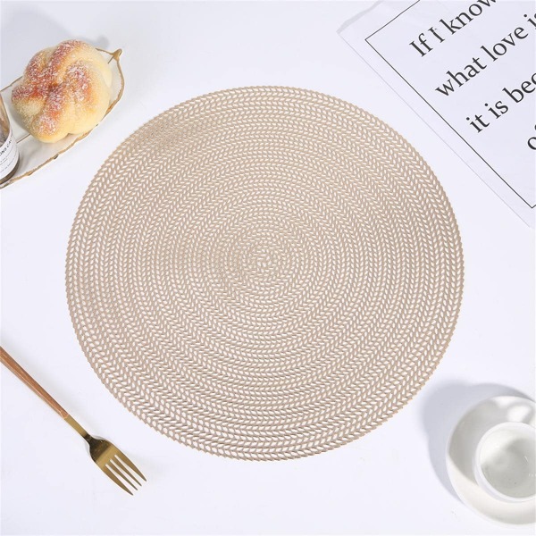 1pc Hollow Out Placemat, Modern PVC Heat Resistant Placemat For Kitchen