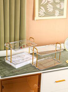 2入組透明首飾託盤帶手柄 - 無色 - 查看 5