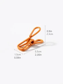 10 Cái Kẹp Quần Áo Chống Gió Màu Sắc Ngẫu Nhiên, Kẹp Quần Áo Bằng Thép Không Gỉ Hiện Đại Cho Gia Đình - Nhiều màu - Xem 7