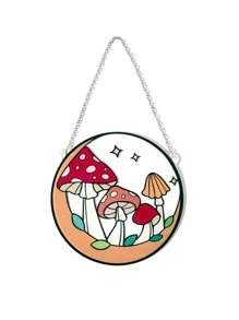 1pc Mushroom Pattern Wall Hanging - Multicolor - View 6