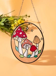 1pc Mushroom Pattern Wall Hanging - Multicolor - View 4