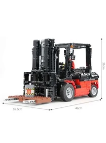 Mould King 13106 Lift Truck Building Kits, MOC Building Blocks Set To Build, Gift For Kids Age 12+/Adult Collections Enthusiasts(1719 Pieces With Motor/APP Remote Control) Room Decoration