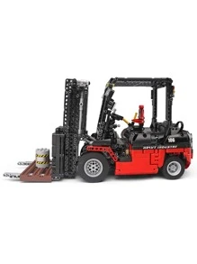 Mould King 13106 Lift Truck Building Kits, MOC Building Blocks Set To Build, Gift For Kids Age 12+/Adult Collections Enthusiasts(1719 Pieces With Motor/APP Remote Control) Room Decoration