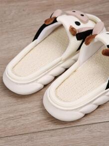 學院拖鞋適用於女士奶牛裝飾趣味拖鞋