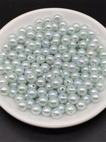 4/6/8/10毫米浅蓝色亚克力圆珠，适用于珠宝制作、手机链DIY、时尚手链项链装饰配件 - 淺藍色 - 查看 1