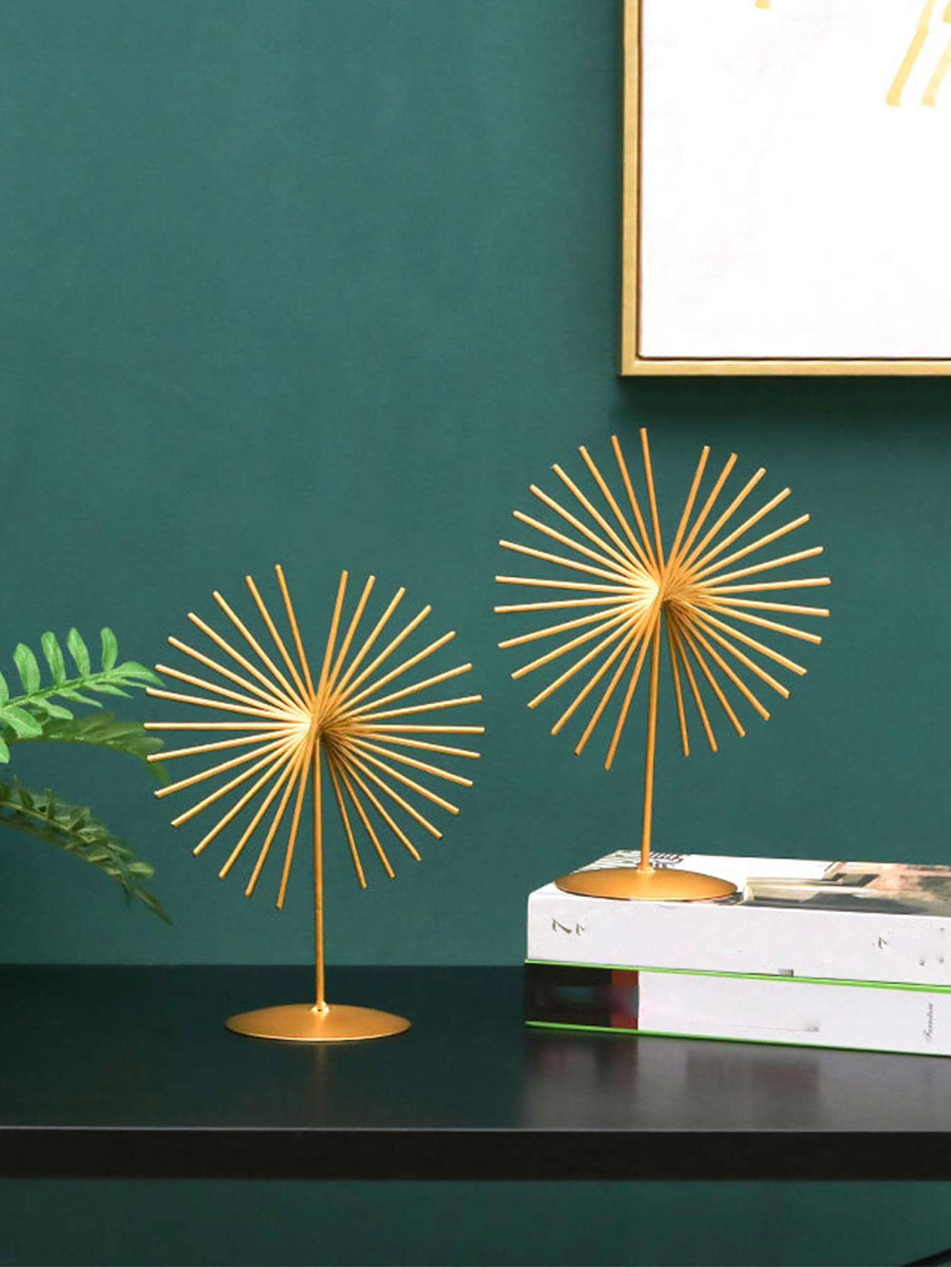 1pc Iron Decoration Craft - Gold - View 1