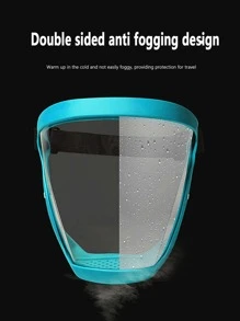 1pc Clear Dustproof Face Shield - Multicolor - View 3