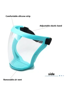 1pc Clear Dustproof Face Shield - Multicolor - View 2