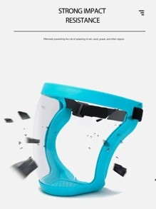 1pc Clear Dustproof Face Shield - Multicolor - View 5