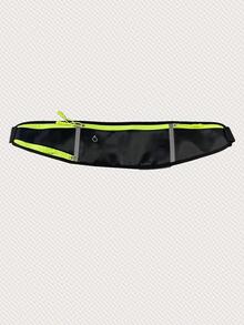 1pc Multi-pocket Running Waist Bag - Black - View 1