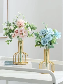 1pc Iron Flower Vase - Gold - View 2