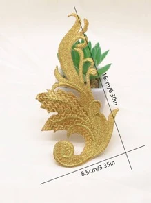 2pcs Wing Design Iron-on Patch - Gold - View 3