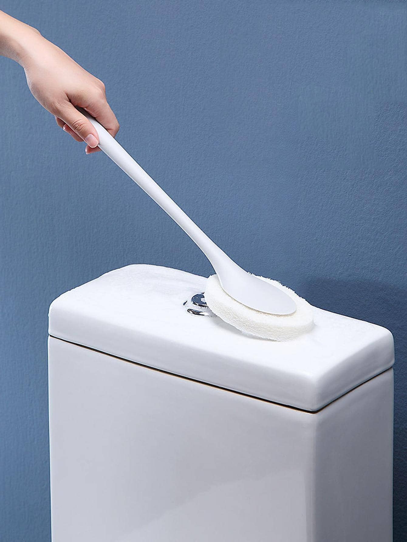 1 bàn chải vệ sinh tay cầm dài - trắng - Xem 1