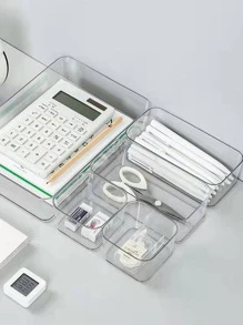 Hộp lưu trữ ngăn kéo rõ ràng 1 cái - Trong sáng - Xem 5