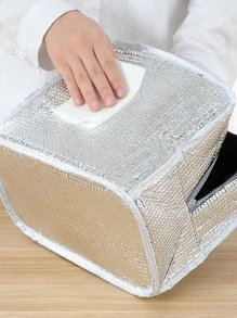 Geantă de prânz cu model de margarete, geantă de depozitare portabilă pentru cutie de prânz izolată pentru exterior, genți de vară pentru exterior pentru mâncare, genți de picnic și camping, înapoi la școală