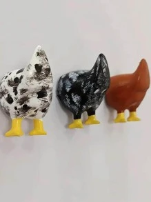 1入組3D雞裝飾,雞屁股冰箱貼冰箱貼紙,復古雞屁股禮品,搞笑雞屁股冰箱貼 - 黑與白 - 查看 1