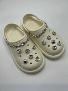 14pcs Rhinestone Decor Shoe Decoration, Luxury Shoe Decorations For Clogs