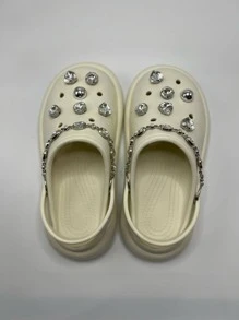 14pcs Rhinestone Decor Shoe Decoration, Luxury Shoe Decorations For Clogs