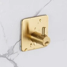 4 件装不锈钢墙钩，金色自粘式墙钩，适合家庭使用 - 金色 - 查看 10