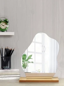 2pcs Geometric Design Mirror Best Gifts Birthday - Silver - View 3