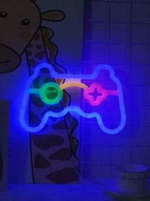 1 pieza Luz de neón con mando de juego en forma de lámpara - Multicolor - Ver 1