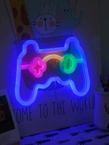 1 pieza Luz de neón con mando de juego en forma de lámpara - Multicolor - Ver 2