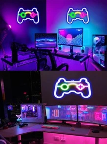1 pieza Luz de neón con mando de juego en forma de lámpara - Multicolor - Ver 6