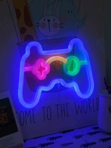 1 pieza Luz de neón con mando de juego en forma de lámpara - Multicolor - Ver 5