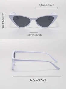 3 chiếc kính mắt mèo gọng nhỏ thời trang dành cho nam và nữ, kính nhựa cổ điển cho hoạt động ngoài trời, du lịch, bãi biển, trang phục thường ngày - Nhiều màu - Xem 4
