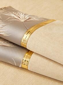 1 Gói In Hình Lá Chống Trơn Trượt Chống Bụi Ghế Sofa Không Làm Đầy Polyester Có Thể Giặt Co Giãn Ghế Sofa Cho Gia Đình - Màu be - Xem 7