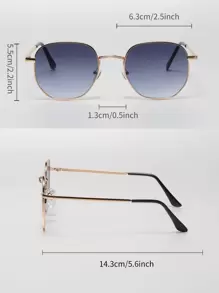 3 pares de gafas de sol de mujer con montura redonda y geométrica, gafas de sol de moda para la vida diaria y los viajes, gafas de sol vintage para la playa, Halloween - Negro - Ver 4