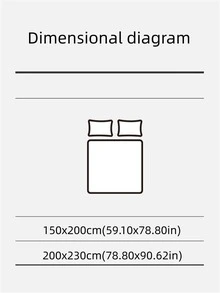 1pc Two Tone Quilt, Modern Fabric Bedspread For Home - Baby Blue - View 5