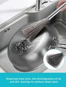 1入組不銹鋼鍋清潔刷經典廚房清潔刷家用