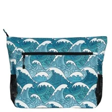 LARGE BEACH BAG Water Resistant Lightweight 20 inch Women Tote Bag for Gym Beach Travel Pool Yoga Nurse - 藍色 - 查看 2