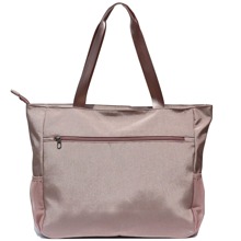 LARGE BEACH BAG Water Resistant Lightweight 20 inch Women Tote Bag for Gym Beach Travel Pool Yoga Nurse - 中紫紅色 - 查看 7