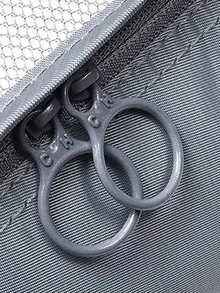 7pcs/set Slogan Graphic Storage Bag, Modern Polyester Travel Storage Bag For Travel - Grey - View 2