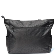 LARGE BEACH BAG Water Resistant Lightweight 20 inch Women Tote Bag for Gym Beach Travel Pool Yoga Nurse - Black - View 2