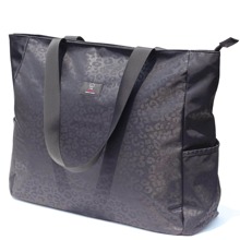 LARGE BEACH BAG Water Resistant Lightweight 20 inch Women Tote Bag for Gym Beach Travel Pool Yoga Nurse - Black - View 4