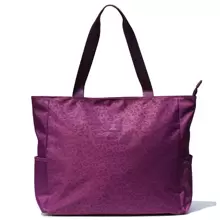 LARGE BEACH BAG Water Resistant Lightweight 20 inch Women Tote Bag for Gym Beach Travel Pool Yoga Nurse - 酒紅色 - 查看 3