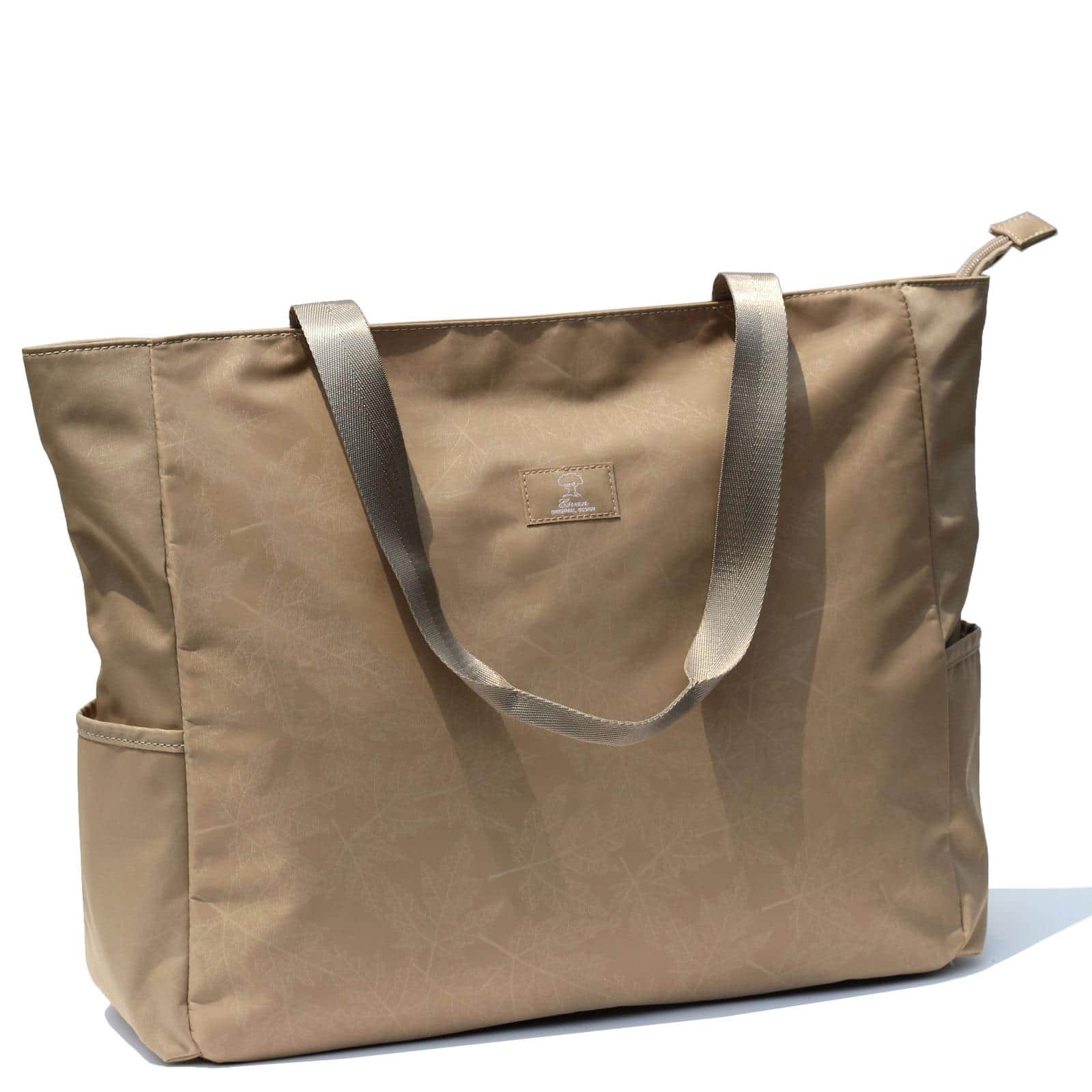 LARGE BEACH BAG Water Resistant Lightweight 20 inch Women Tote Bag for Gym Beach Travel Pool Yoga Nurse - 卡其色 - 查看 1